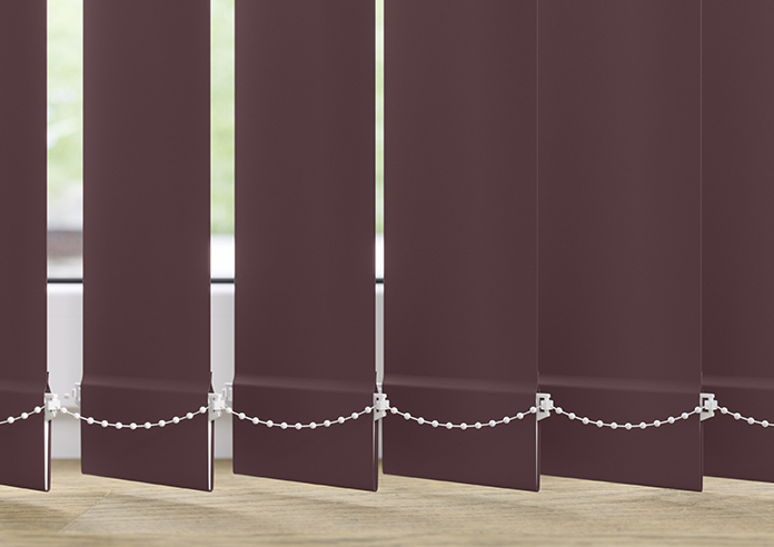 Trinity (Blackout), Plum - Vertical Blind Slats - Image 3